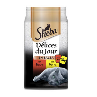 Sheba Délices du Jour Carnes Molho em Saqueta para Gatos - Multipack 